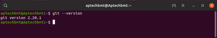 Kiểm tra phiên bản Git - Cài đặt Git - Aptech Buôn Ma Thuột