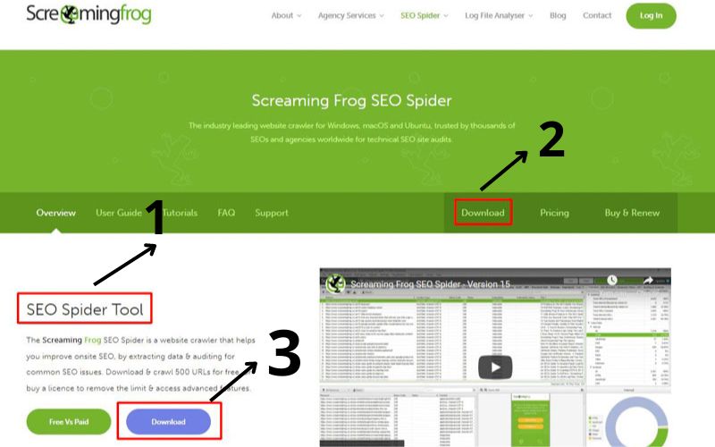 Cách tải và cài đặt phần mềm Screaming Frog 20.1