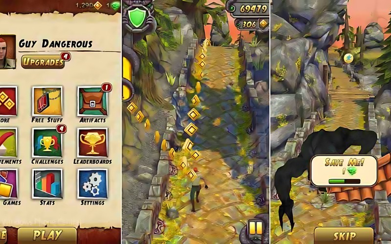 Đồ họa Temple Run 2 cải thiện đáng kể