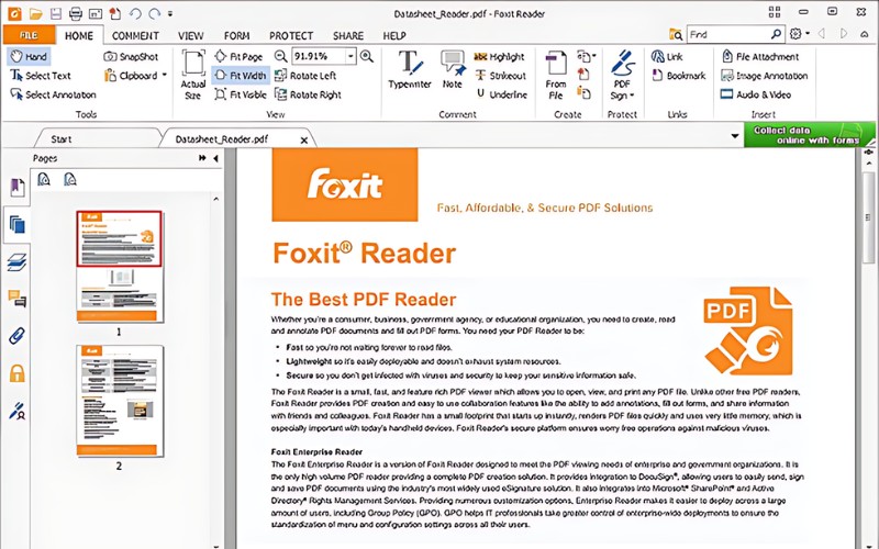 Giới thiệu foxit reader v23