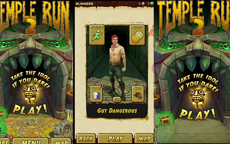 Thay đổi nhân vật trong trò chơi Temple Run 2