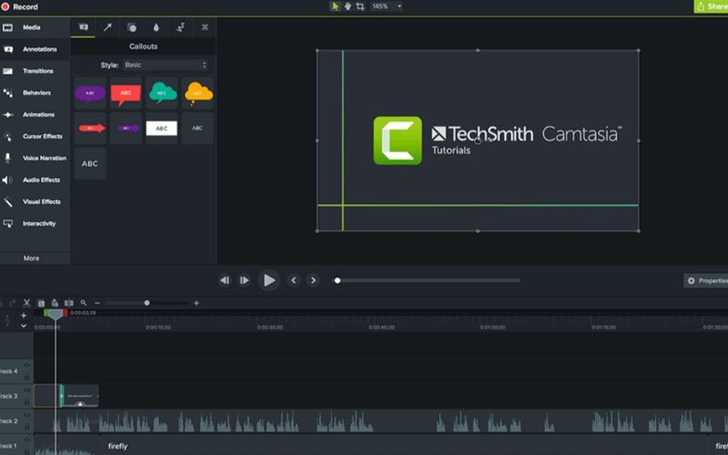 Tính năng của Camtasia 9 full crack