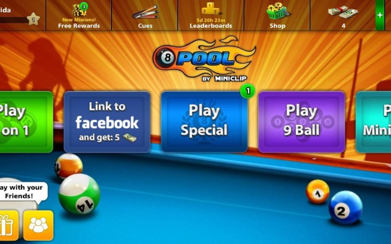 Tính năng phiên bản APK 8 Ball Pool